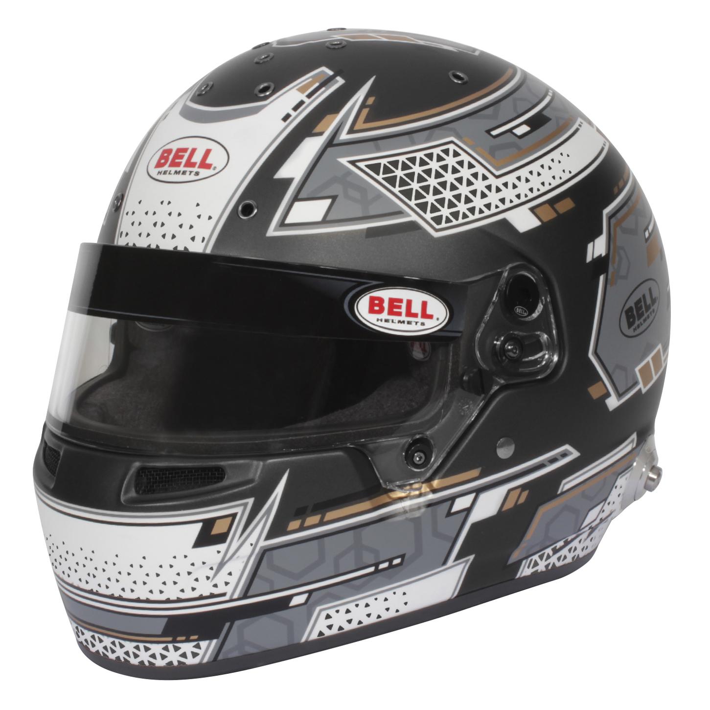 Bell RS7 Pro Helm Stamina Grey – FIA-zugelassen