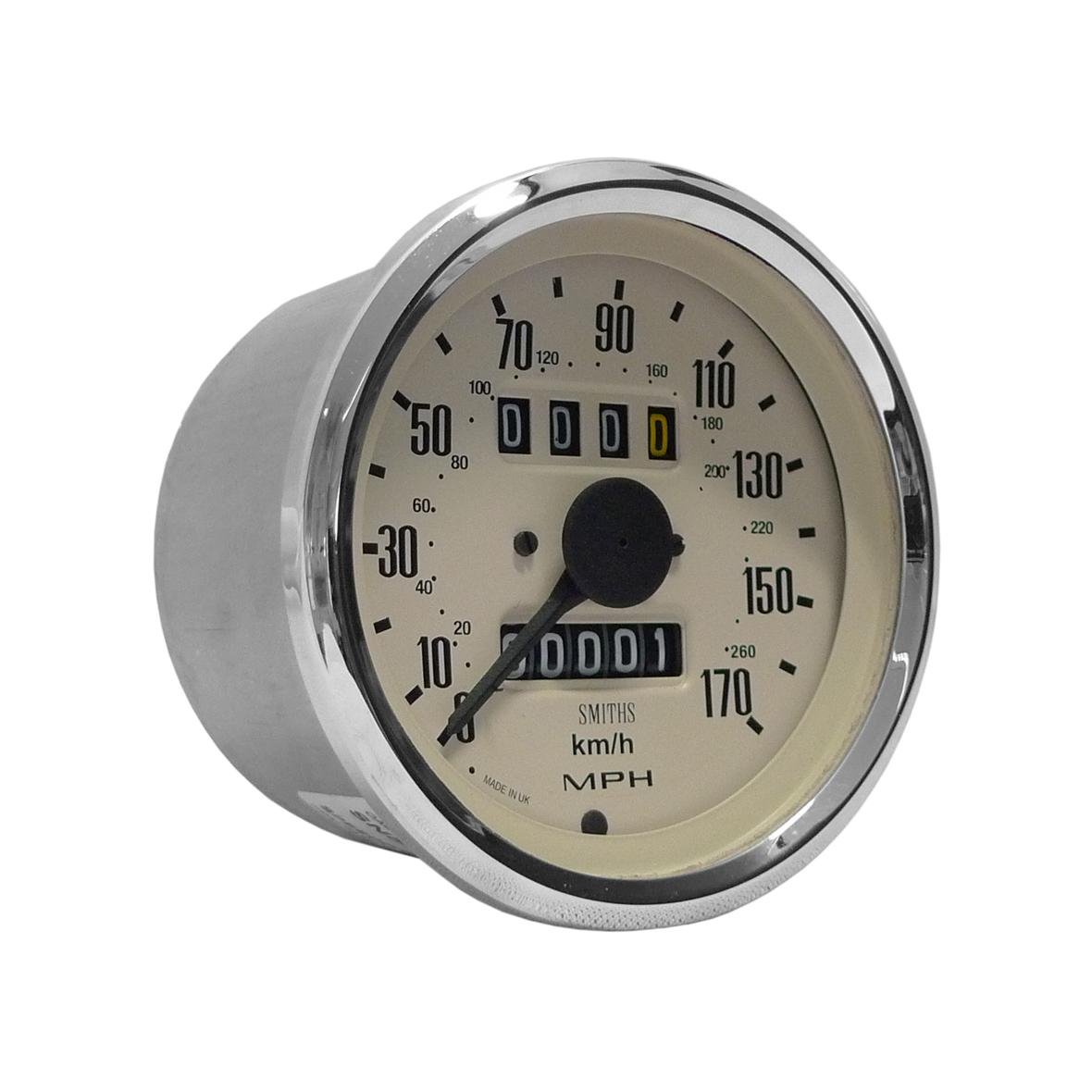 Smiths Classic Mechanical Tachometer 80 mm Durchmesser Magnolia Face SN5234-08C