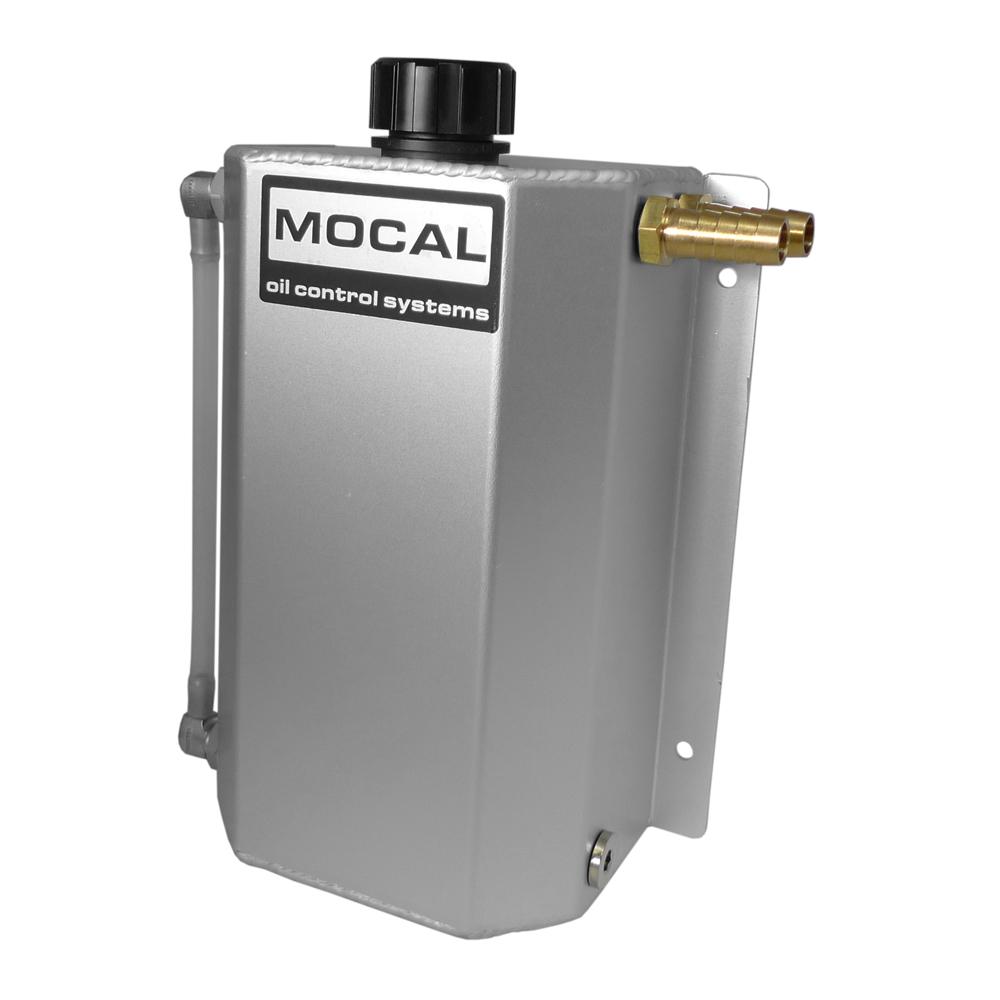 Mocal Öl-Fang-Behälter 2 Liter gebürstetes Aluminium von