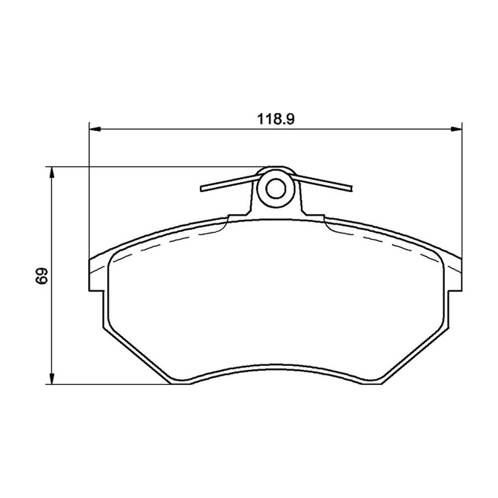 Mintex Racing Bremsbeläge MDB1570-M1144 für Audi / Seat / VW