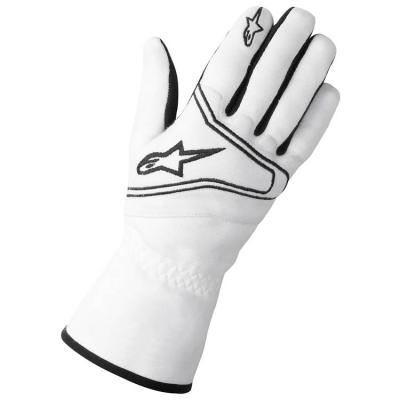 Handschuhe Alpinestars Technologie-1-KR Kart weiß