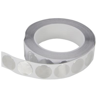 Selbstklebende Bandscheiben aus Aluminiumfolie – 25 mm Durchmesser