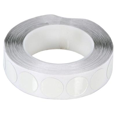 Selbstklebende weiße Folienbandscheiben – 25 mm Durchmesser