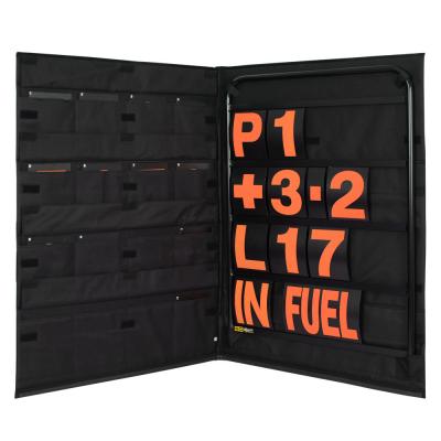 BG Racing Black Pit Board Kit - Standardgröße