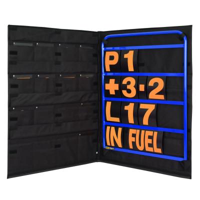 BG Racing Blau Pit Board Kit - Standardgröße