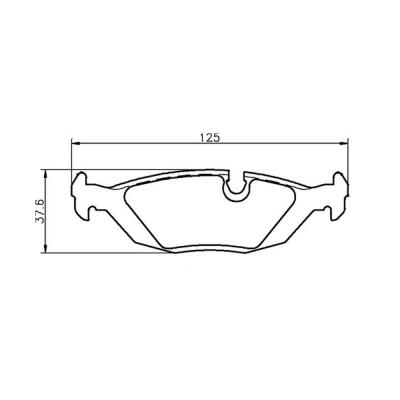 Mintex Racing Bremsbeläge MDB1239-M1144 Für BMW E30 Rears