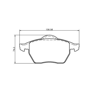 Mintex Racing Bremsbeläge MDB1741-M1144 für Ford / Seat / VW