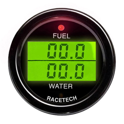 Racetech Kraftstoffdruck-/Wassertemperatur-Doppelanzeige