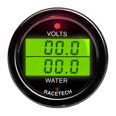 Racetech Volt/Wassertemperatur Doppelanzeige